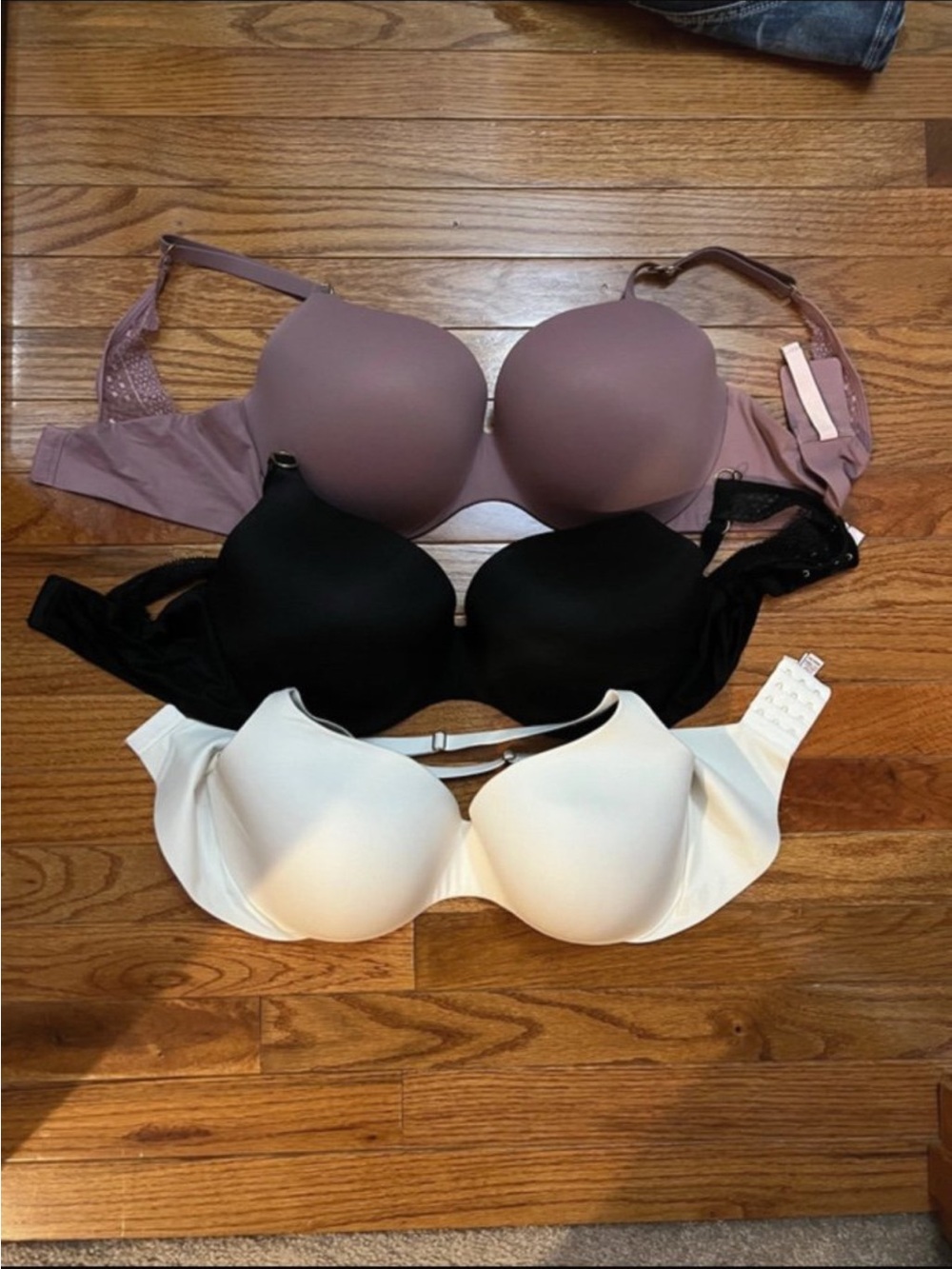 Victoria's Secret “Incredible bra” Bra Set - Mauve, Black & White